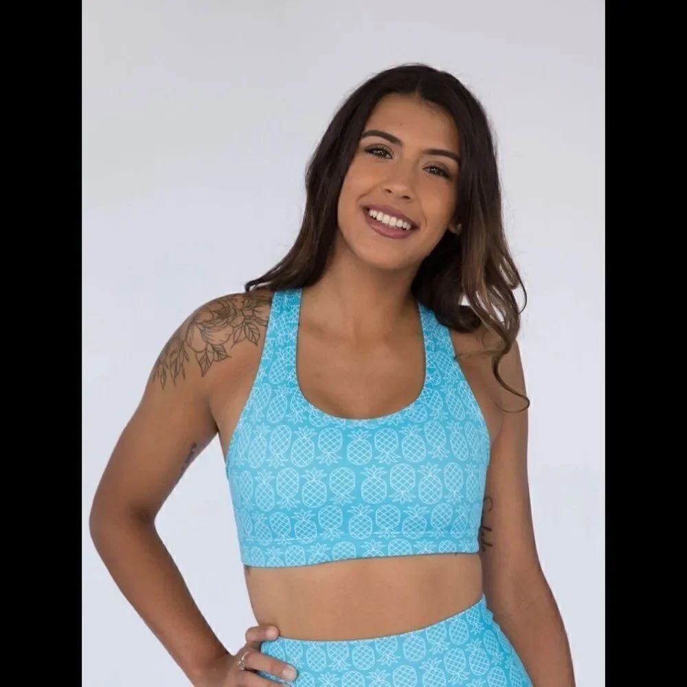 Bold Body Pineapple paradise performance bra size Large